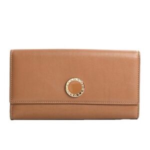 Bvlgari Tan Leather Continental Wallet